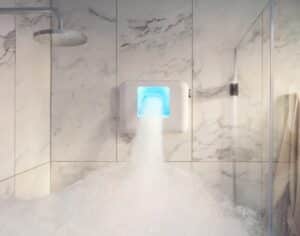 KLAFS Espuro Cloud SPA automatinis skystų putų įrenginys voniai kuris įrengiamas ant sienos ar pastatomas